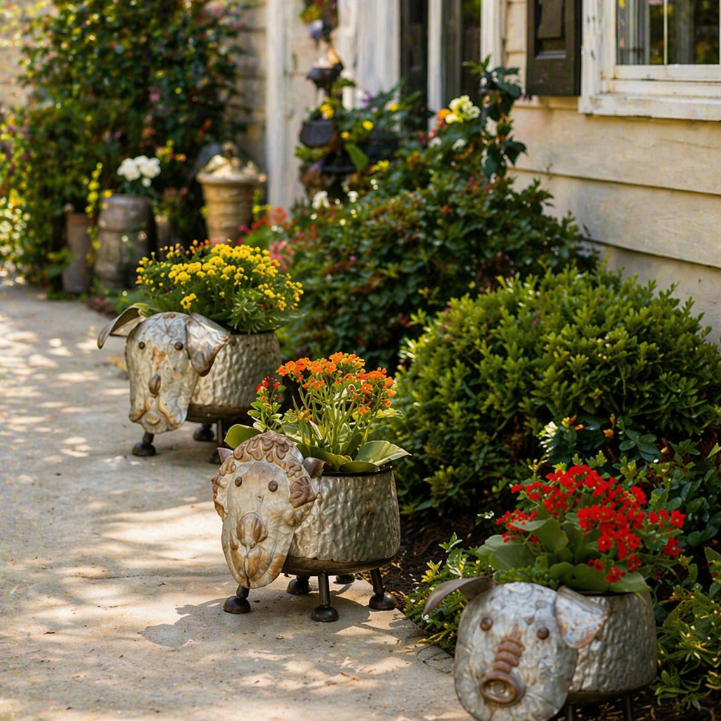 Farmhouse Barnyard Animal Planter Collection💋