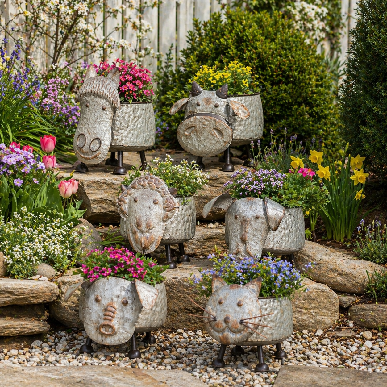Farmhouse Barnyard Animal Planter Collection💋