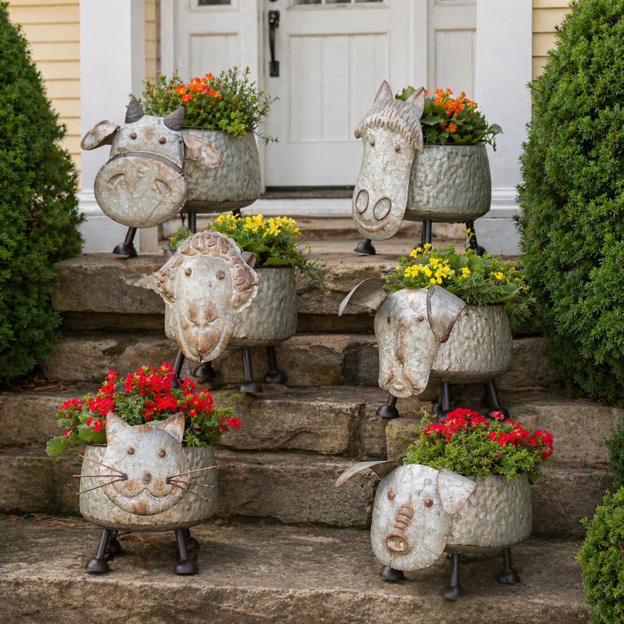 Farmhouse Barnyard Animal Planter Collection💋
