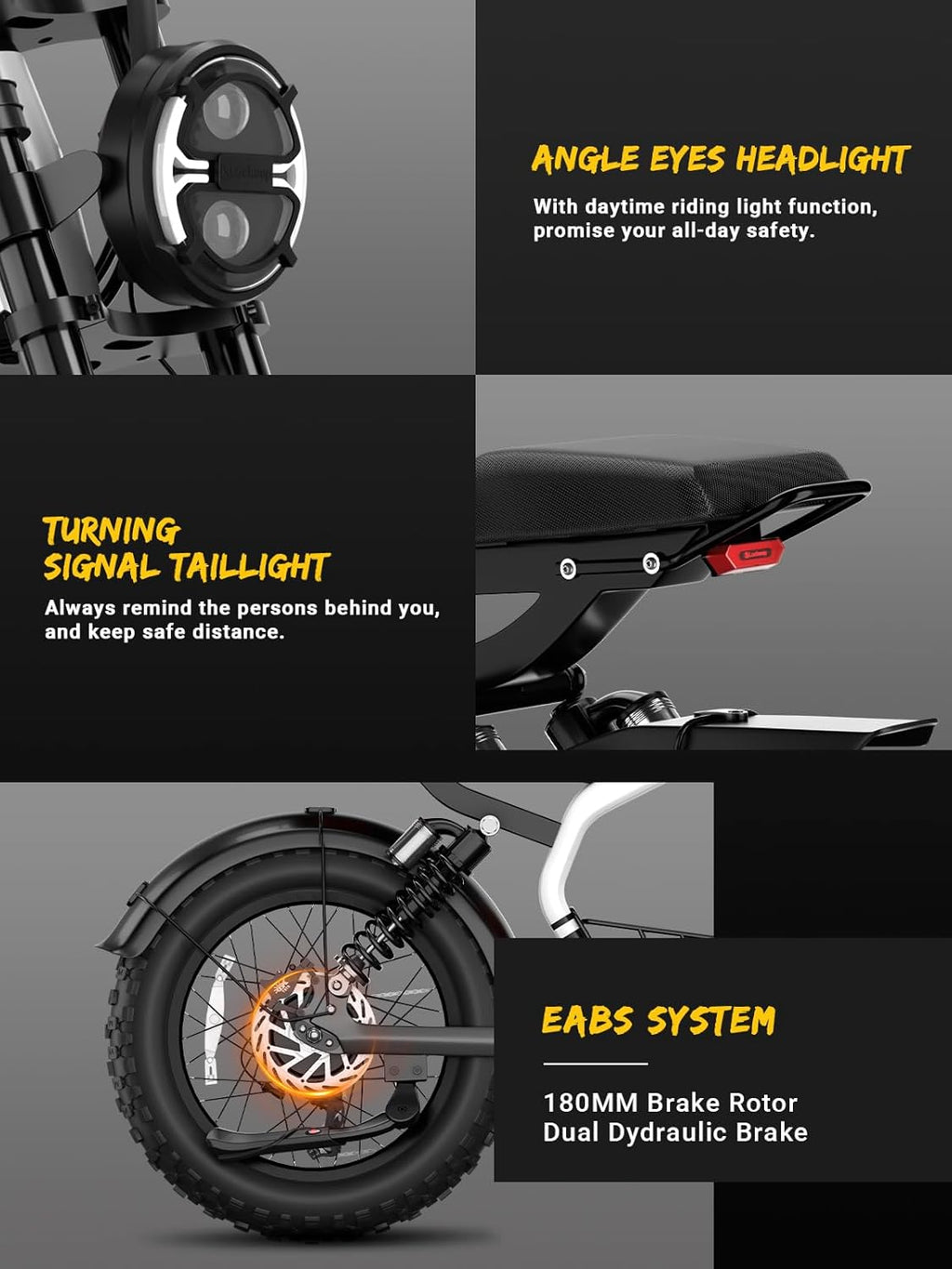 Electric Bike for Adults/Teen,2000W/3000W Peak Dual Motor,37.5/32 MPH, 48V/52V, 20AH-40AH Dual Battery Ebike,80/160 Miles 20" Fat Tire Electric Dirt bike,Electric Moped Ebike for Adults💋