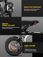 Electric Bike for Adults/Teen,2000W/3000W Peak Dual Motor,37.5/32 MPH, 48V/52V, 20AH-40AH Dual Battery Ebike,80/160 Miles 20" Fat Tire Electric Dirt bike,Electric Moped Ebike for Adults💋