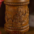 Boxwood "Last Supper" Chalice  Hand-Carved Communion Cup | Eternal Symbol of Redemption & Fellowship💋