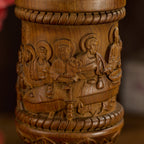 Boxwood "Last Supper" Chalice  Hand-Carved Communion Cup | Eternal Symbol of Redemption & Fellowship💋