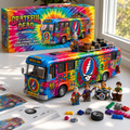 Grateful Dead 60th Anniversary Psychedelic Tour Bus Collector’s Building Set💋