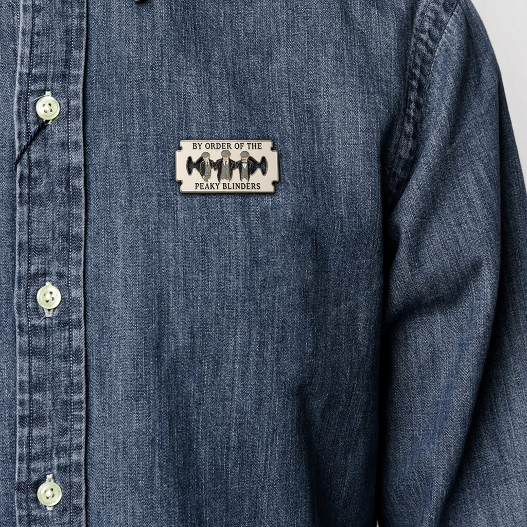 Peaky Blinders Razor Blade Button Pin💋