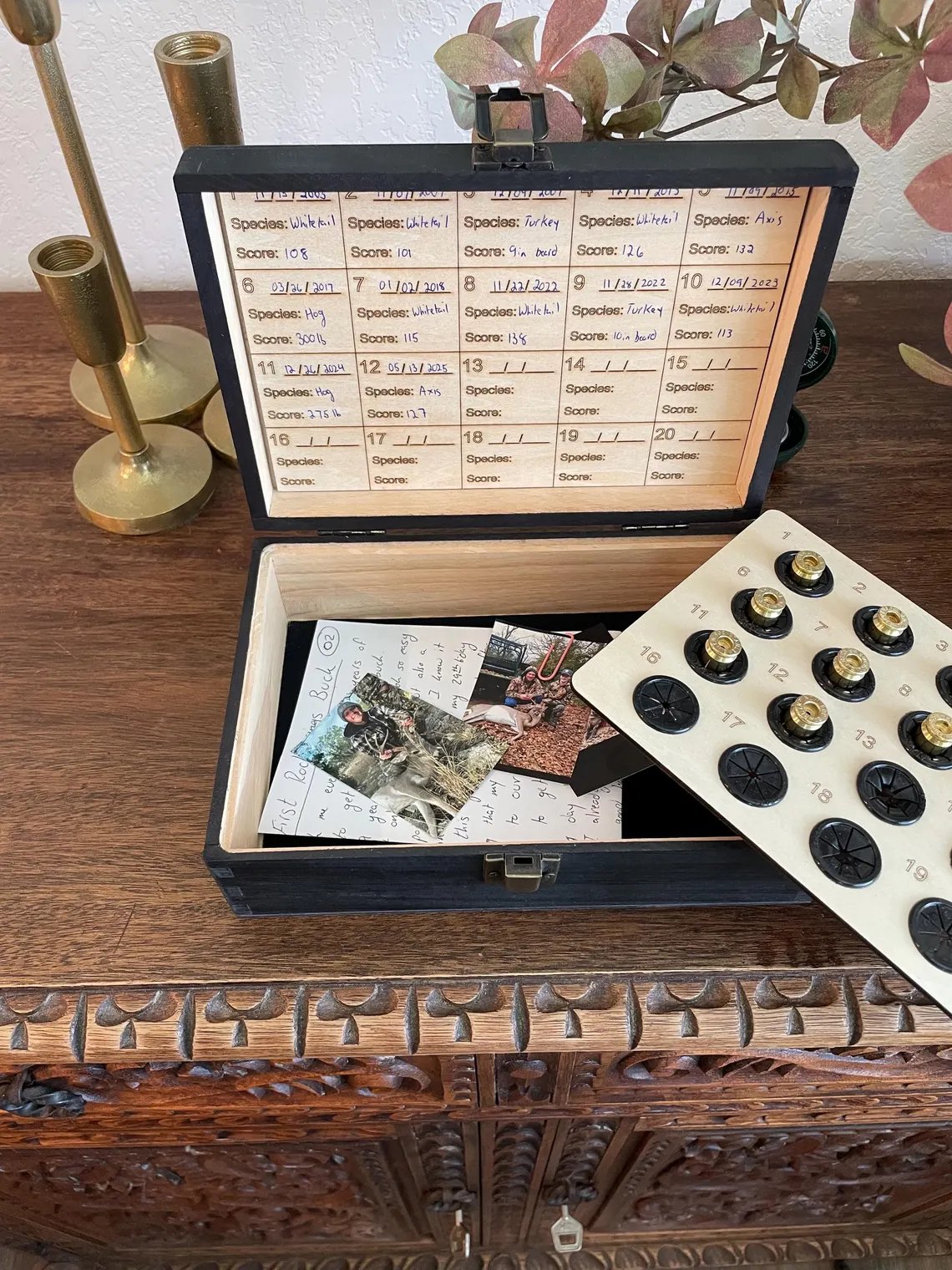 ⏰hours Sale: Save 49%-✨100% Handcrafted Solid Wood Hunting Memory Box (Basic)💋