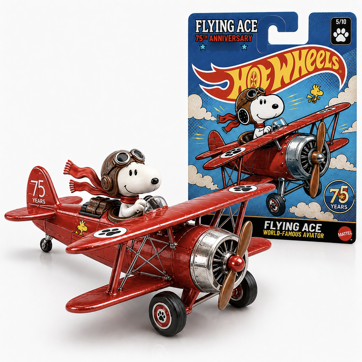 Hot Wheels Snoopy Flying Ace – 75th Anniversary Edition💋