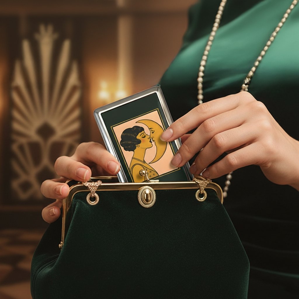 🔥LAST DAY 60% OFF - 👛Vintage Art Deco Versatile Card & Cash Case With RFID Protection🚫💋