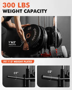 Wall Mount Cable Station, Cable Crossover Machine with Dual Pulley System and 18 Adjustable Positions for Home Gym Fitness Equipment🔥