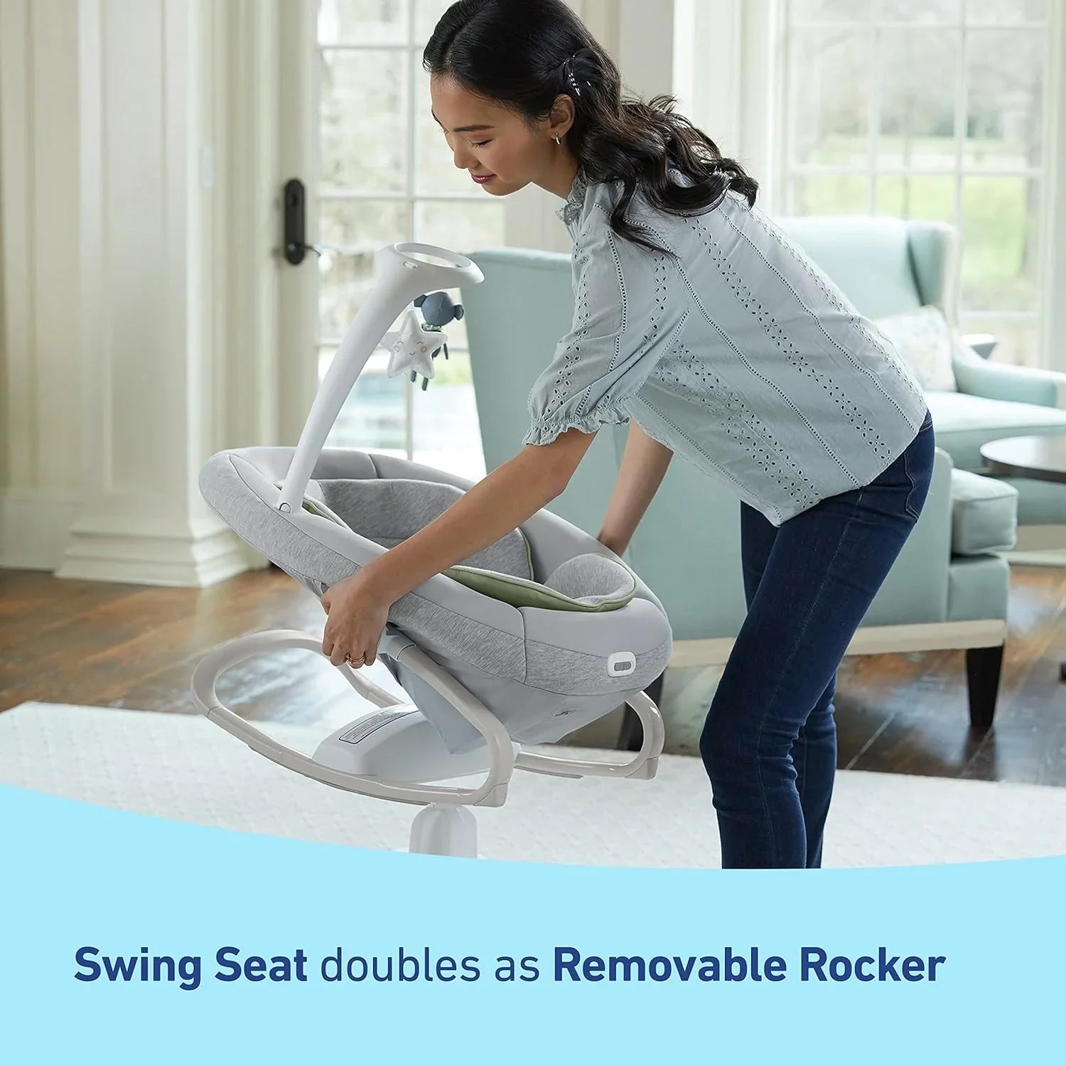 Versatile Baby Swing & Portable Rocker💋