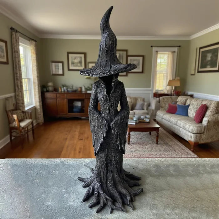 🧙‍♀️💫Hand-Painted Enchanting Witch Statue: The Guardian of Your Home (✨Same as in the video)💋