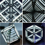 4D RGB Infinity Mirror Cube Light - Wireless Rechargeable Abyss Lamp💋