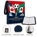 ⚽ 2026 Soccer Card Collection Binder – Zipper Trading Card Album Holder for Football Fans & Collectors 💋