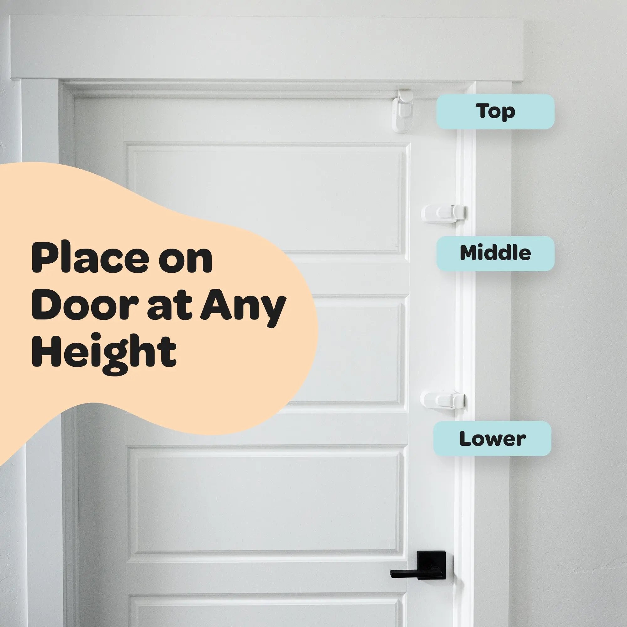 The Snap-On Door Lock Kids Can't Reach or Defeat - No Tools or Adhesives Required💋