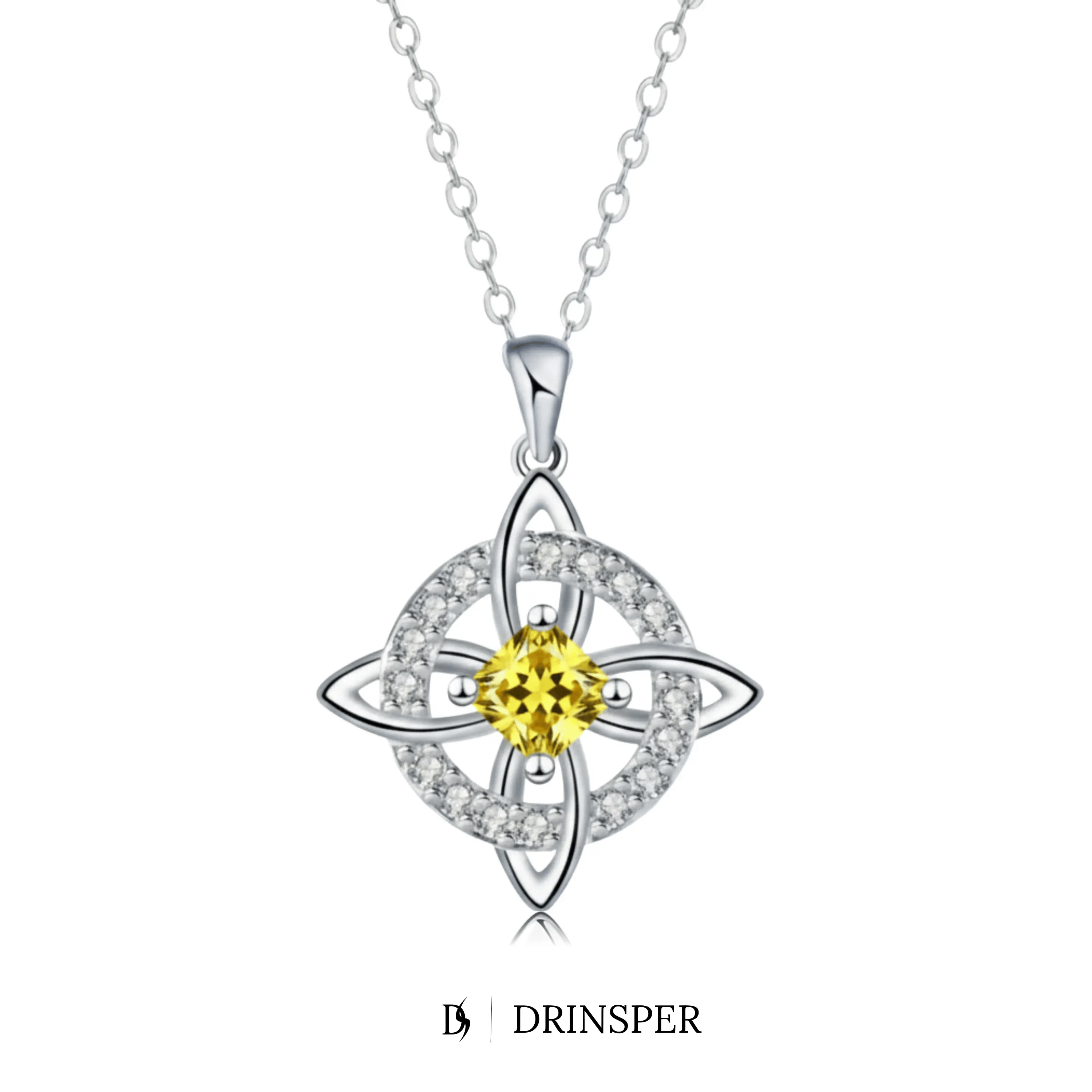 Mystical Birthstone Witches Knot Necklace – Natural Crystal🔮💞Protect Your Loved Ones💋