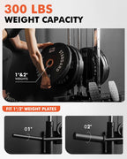 Wall Mount Cable Station, Cable Crossover Machine with Dual Pulley System and 18 Adjustable Positions for Home Gym Fitness Equipment🔥