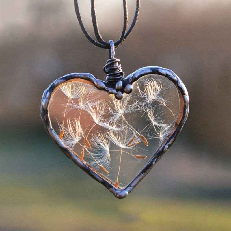 Handmade Dandelion Make-A-Wish Necklace💋