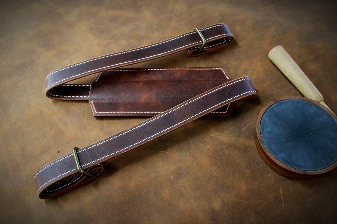 🎯🦃 Leather wild turkey toter sling with vintage turkey stamp engraving💋