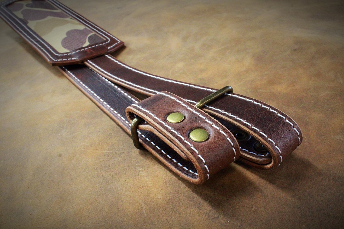 🎯🦃 Leather wild turkey toter sling with vintage turkey stamp engraving💋