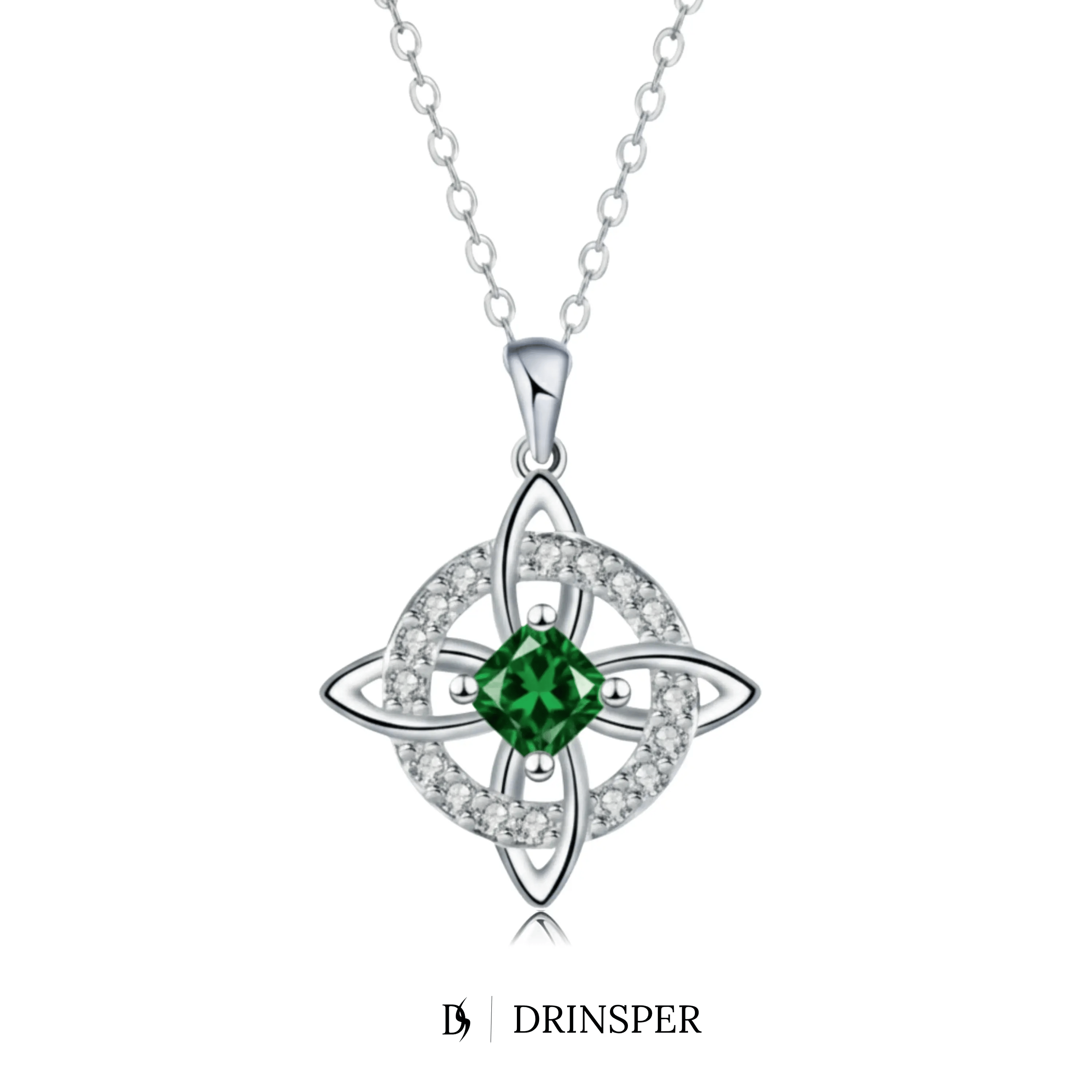 Mystical Birthstone Witches Knot Necklace – Natural Crystal🔮💞Protect Your Loved Ones💋