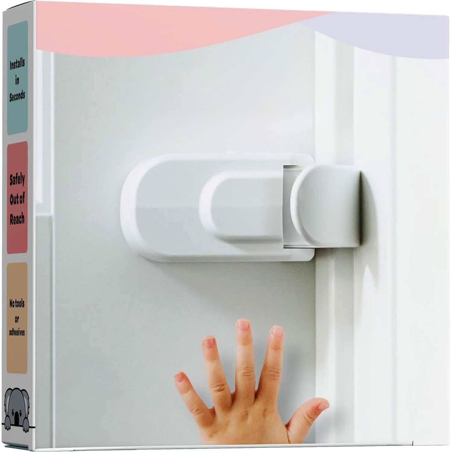 The Snap-On Door Lock Kids Can't Reach or Defeat - No Tools or Adhesives Required💋
