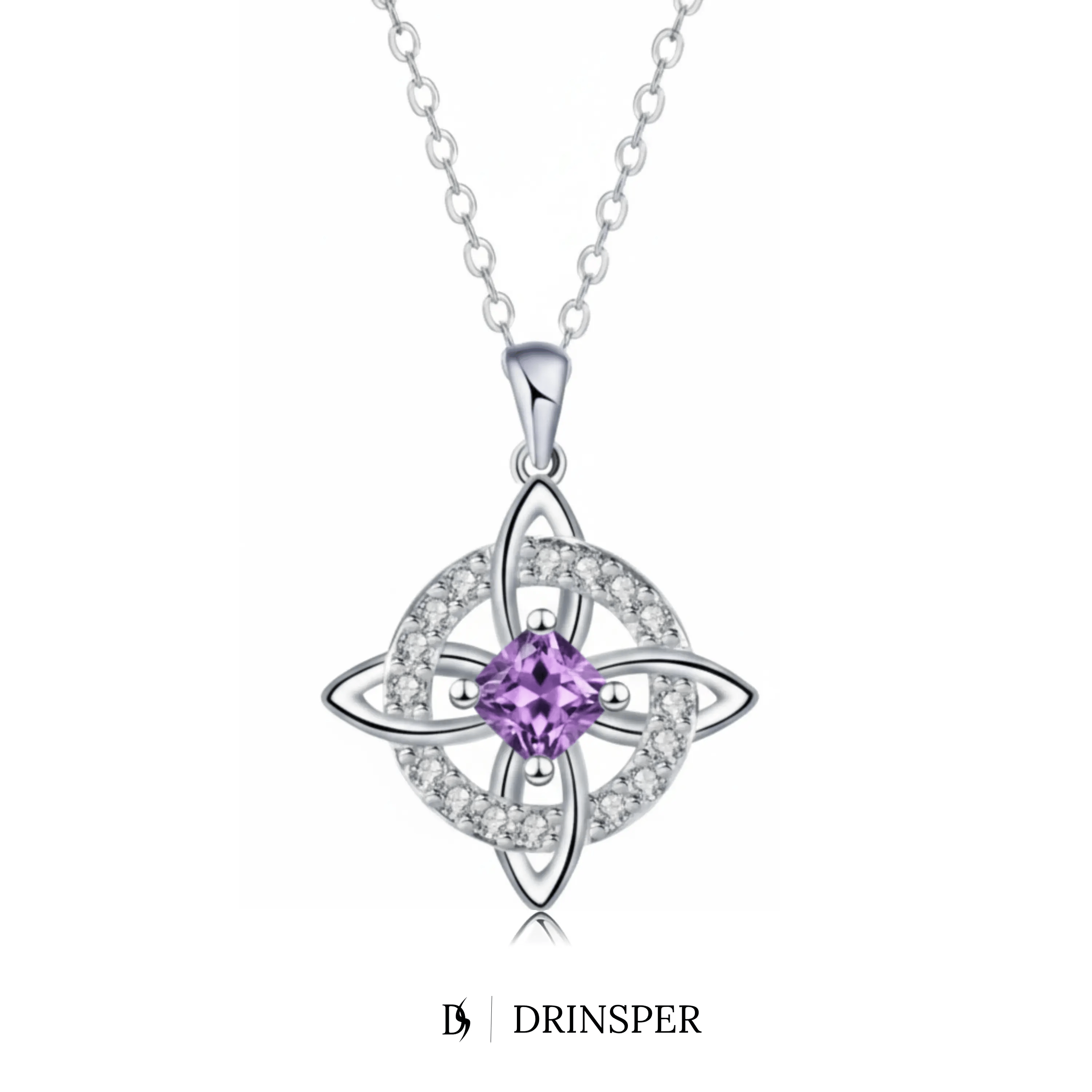 Mystical Birthstone Witches Knot Necklace – Natural Crystal🔮💞Protect Your Loved Ones💋