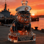 👑 Marine Corps The 250th Anniversary Devil Dog Whiskey Bottle💋