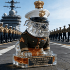 👑 Marine Corps The 250th Anniversary Devil Dog Whiskey Bottle💋