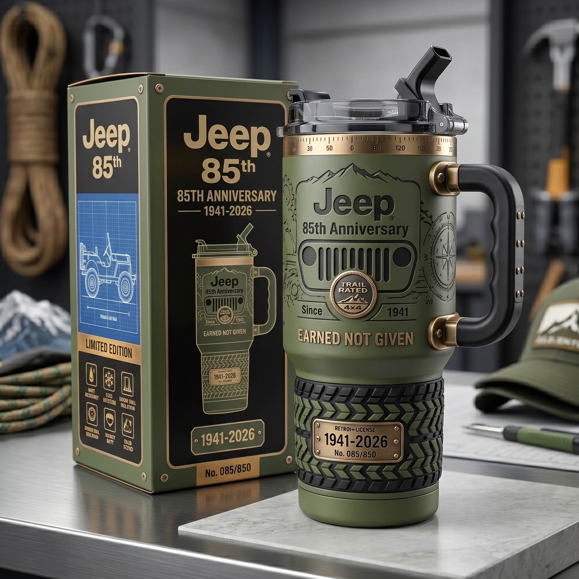 Jeep 85th Anniversary 1941–2026 Limited Edition Tumbler💋