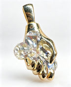 ✨The Hand of Fortune Diamond Pendant – 14K Gold / 925 Sterling Silver💋