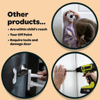 The Snap-On Door Lock Kids Can't Reach or Defeat - No Tools or Adhesives Required💋