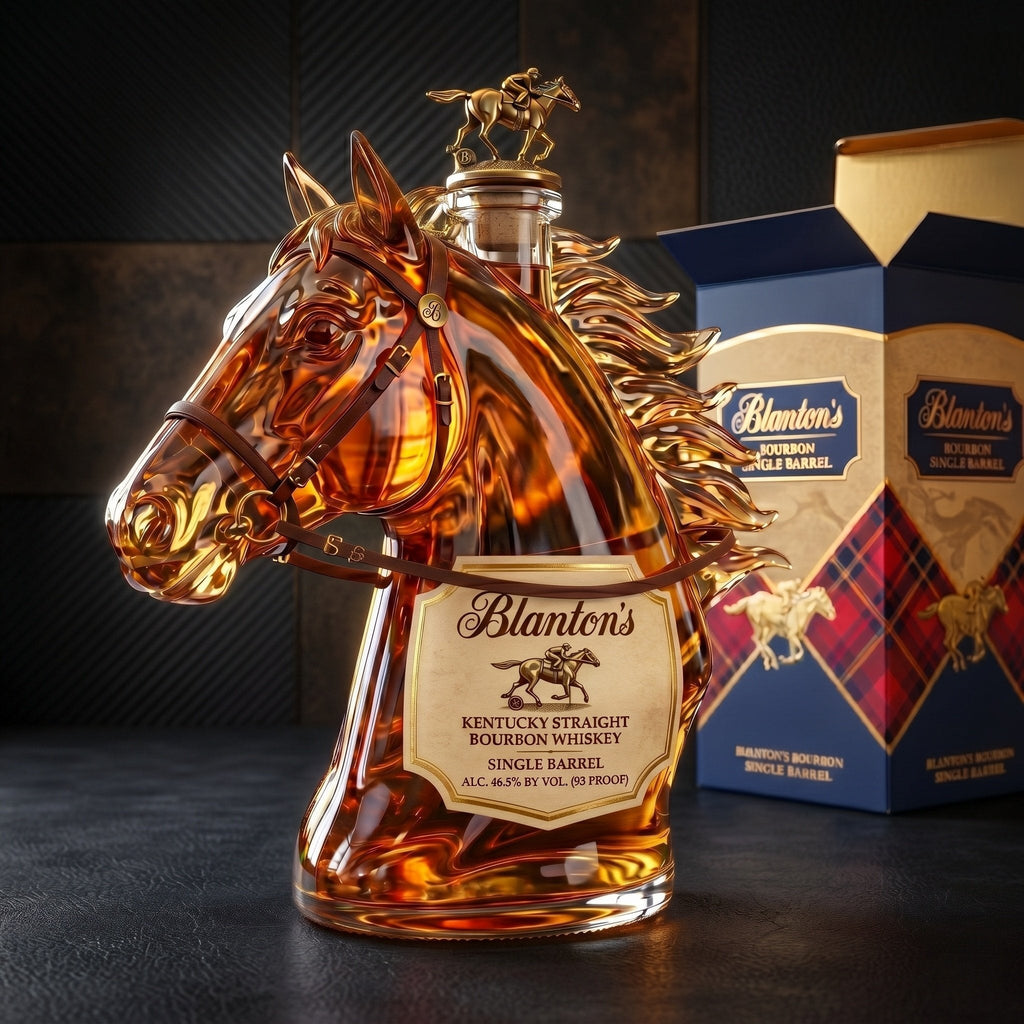 Blanton's Premium Horse Head Whiskey Bottle💋