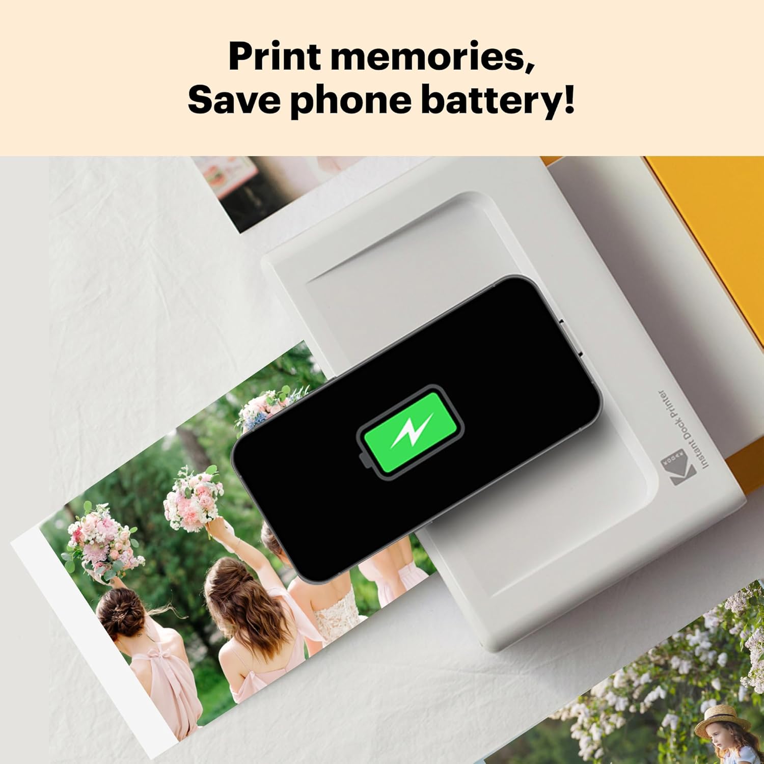 Instant Photo Printer (4x6 inches) + 90 Sheets Bundle💋