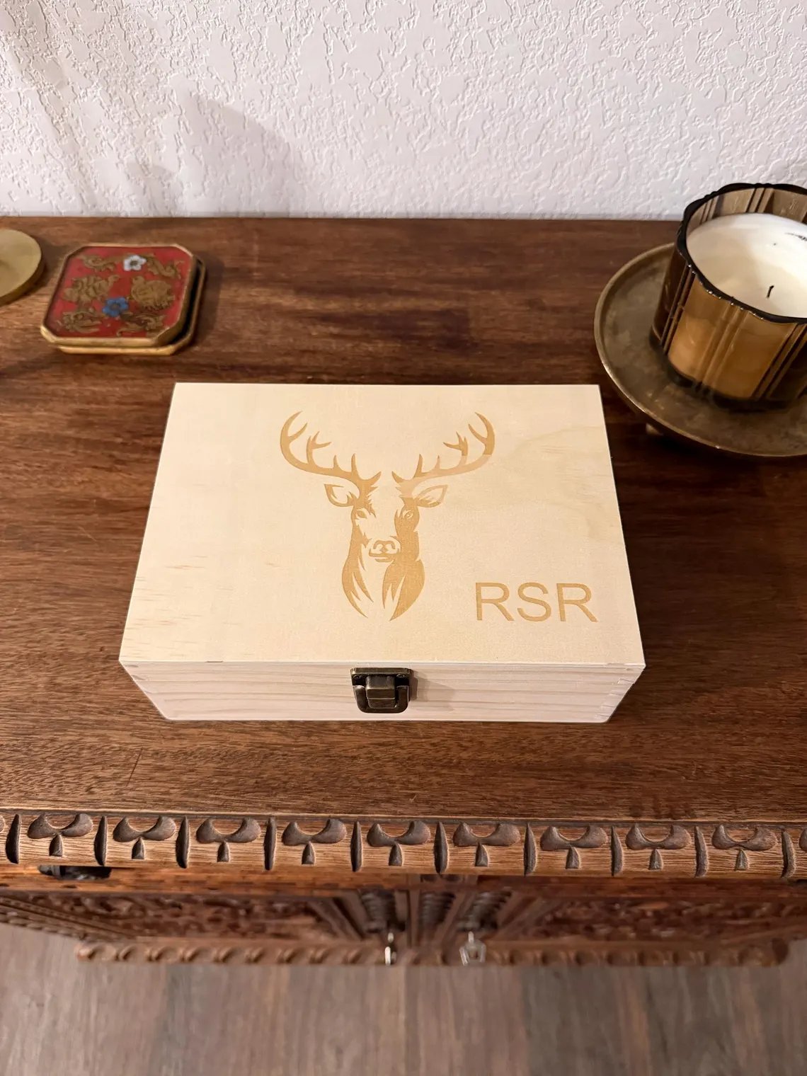 ⏰hours Sale: Save 49%-✨100% Handcrafted Solid Wood Hunting Memory Box (Basic)💋