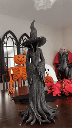 🧙‍♀️💫Hand-Painted Enchanting Witch Statue: The Guardian of Your Home (✨Same as in the video)💋
