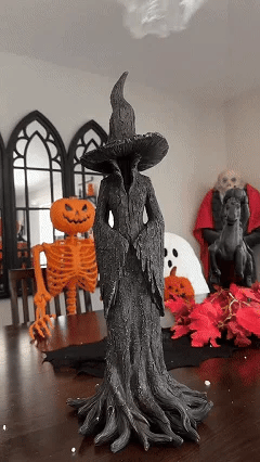 🧙‍♀️💫Hand-Painted Enchanting Witch Statue: The Guardian of Your Home (✨Same as in the video)💋