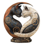 Black and White Cat Yin Yang Art Desk Decor💋