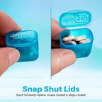 💊Monthly Pill Organizer with Lid - Arthritis-Friendly Easy-Open Lids 31 Removable Daily Pill Pods Date Reminder & Travel Case for Vitamins & Medications💋