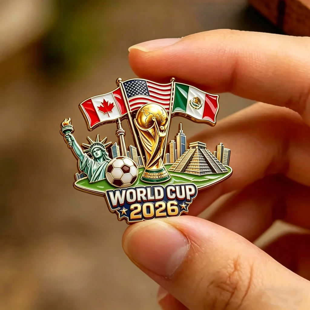 ⚽FLASH SALE: 60% OFF!🏆2026 World Cup USA/Canada/Mexico Commemorative Pin💋