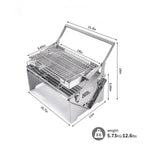 360° Rotating Barbecue Grill, Stainless SteelFlipping Barbecue Grills, Portable CampingCharcoal BBQ Grill Outdoor, Detachable PortableCharcoal Barbecue Grill for Picnic Yard Part🔥