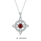 Mystical Birthstone Witches Knot Necklace – Natural Crystal🔮💞Protect Your Loved Ones💋