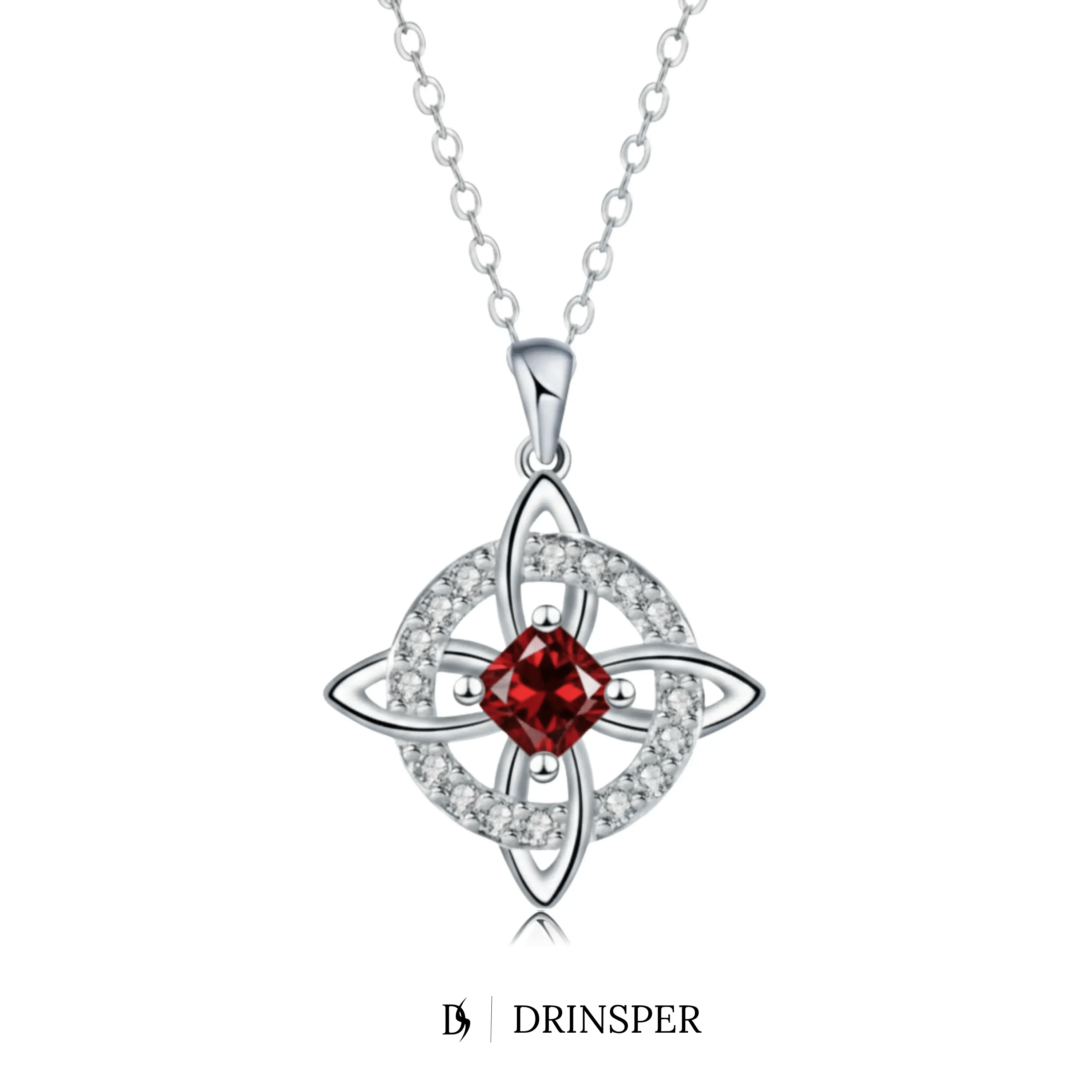 Mystical Birthstone Witches Knot Necklace – Natural Crystal🔮💞Protect Your Loved Ones💋