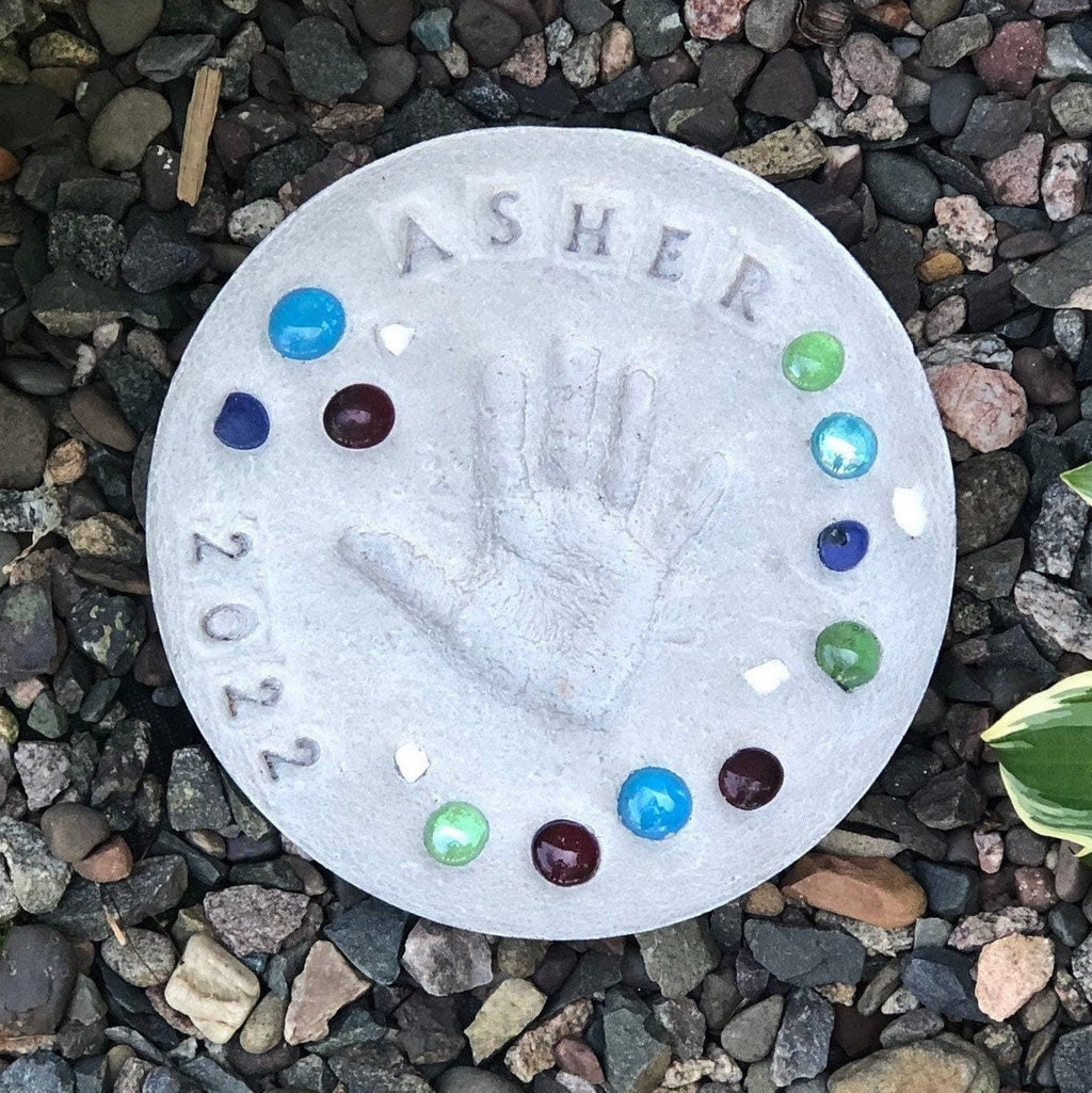 DIY Handprint & Footprint Stepping Stone Kit — Create Personalized Keepsakes & Garden Decor💋