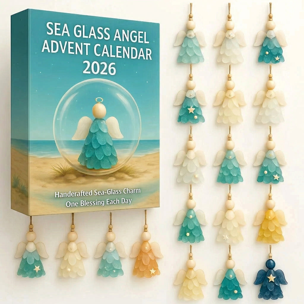 2026 Sea Glass Angel Advent Calendar – Handcrafted Daily Blessings💋