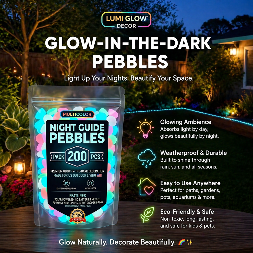 💥LAST DAY SALE 50%OFF💥🌈Colorful Glow-in-the-Dark Garden Stones💋